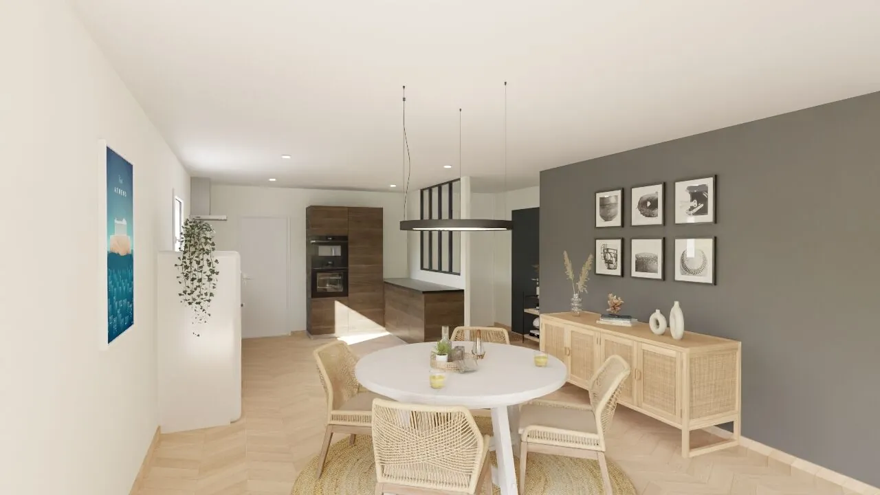 Maison Moderne en L avec Garage à Availles-en-Châtellerault - Conception Personnalisable 