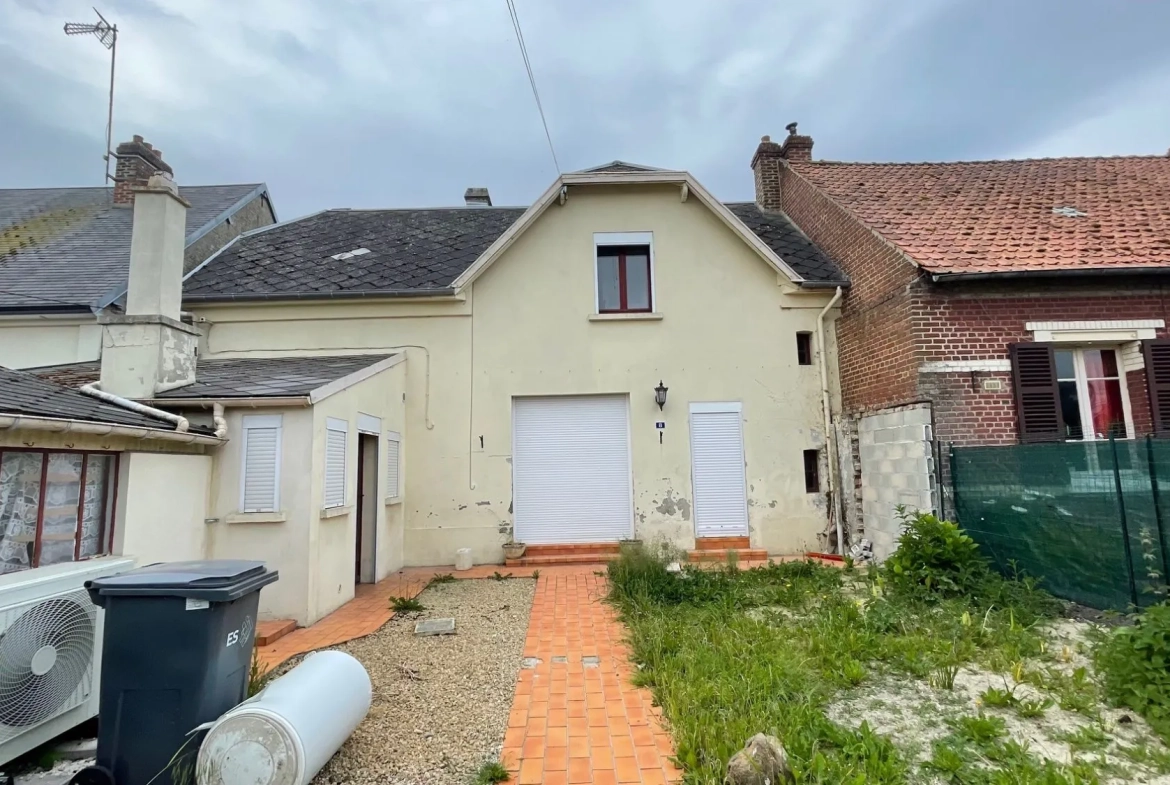 Maison à vendre à Hombleux avec jardin, garage et 2 chambres 
