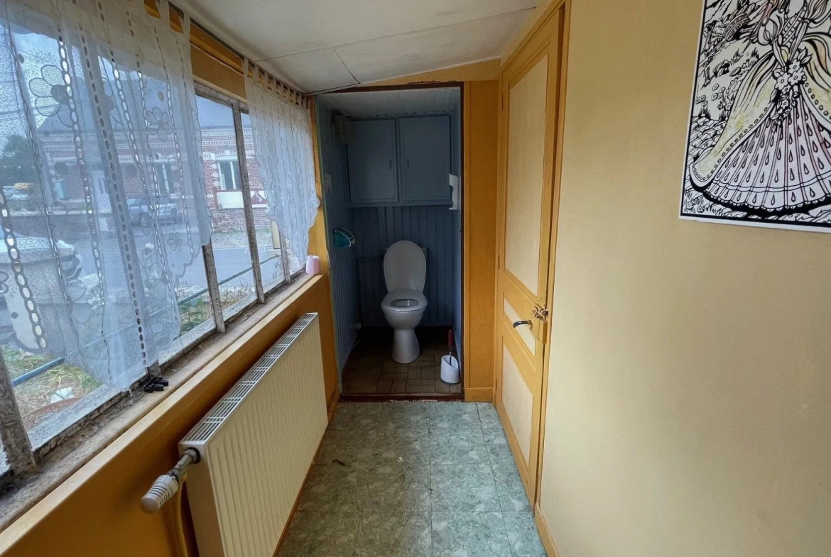 Maison à vendre à Hombleux avec jardin, garage et 2 chambres 