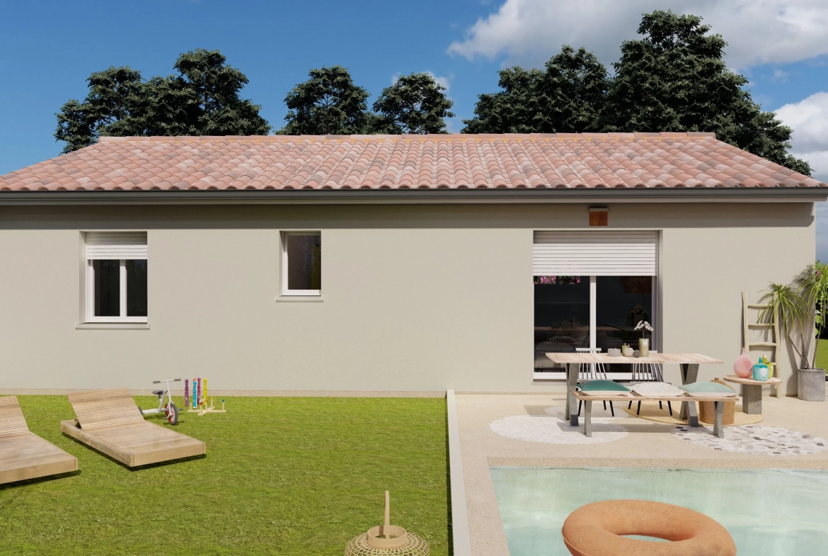 Maison neuve 2 chambres à Couzeix - Construction clé en main avec terrain inclus 