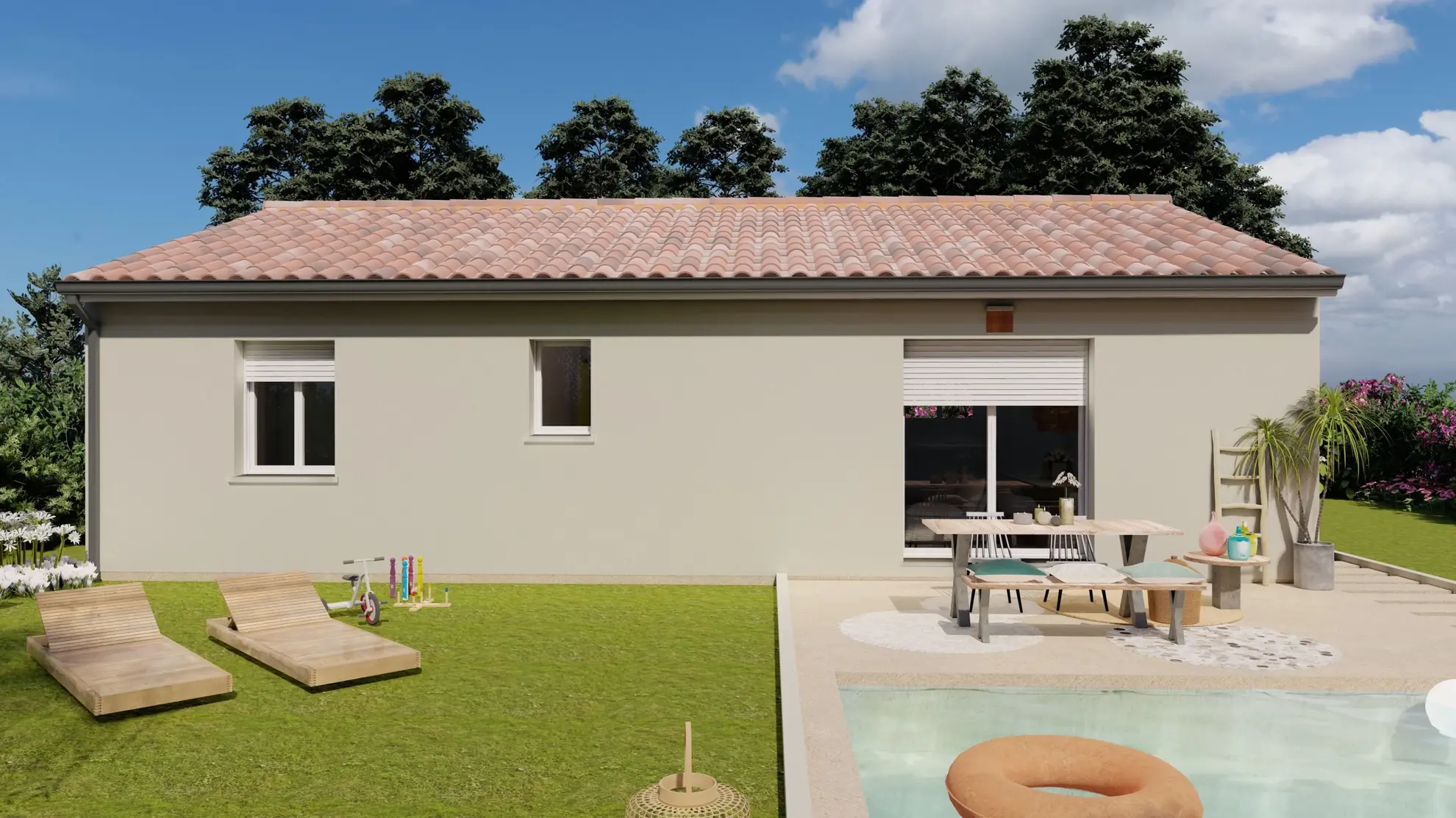 Maison neuve 2 chambres à Couzeix - Construction clé en main avec terrain inclus 