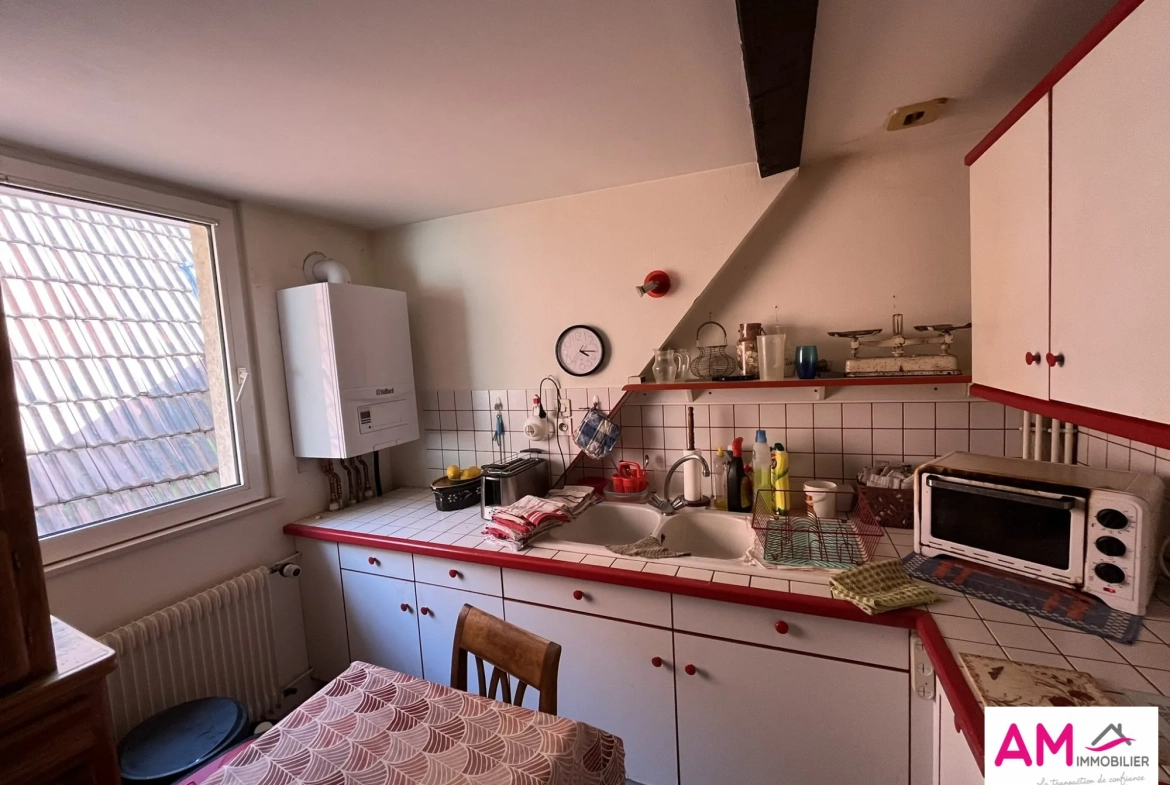 Vente duplex 77 m² à Guebwiller avec stationnement privé et chauffage gaz 