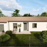 Construction d'une maison neuve à Fontenilles avec terrain de 590 m², 3 chambres, garage et personnalisation complète