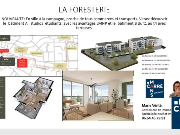 Charmant appartement T2 avec terrasse à Le Mans - Ville à la campagne