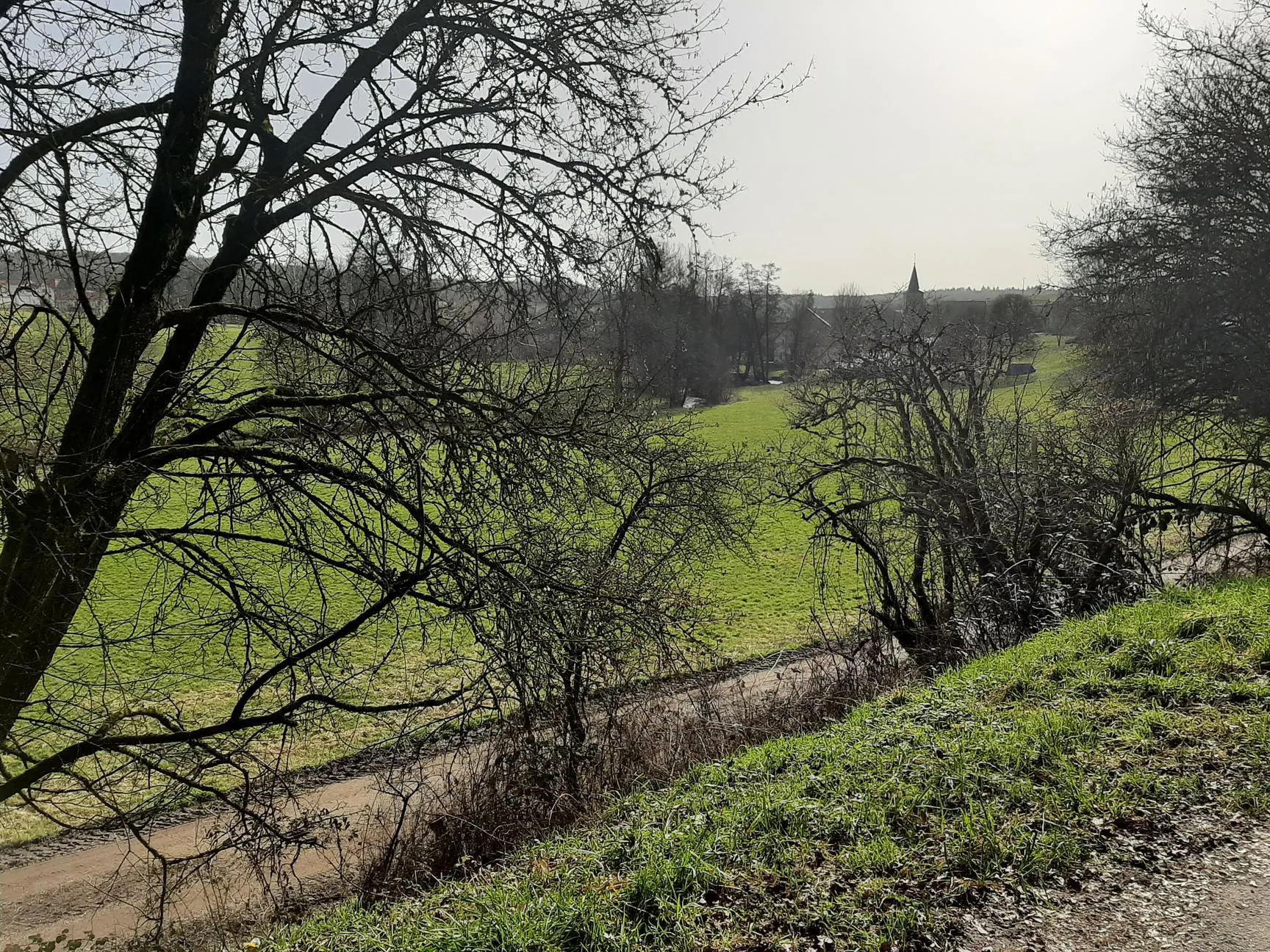 Terrain de 1161 m² à vendre à Oncourt en pleine campagne avec vue dégagée 