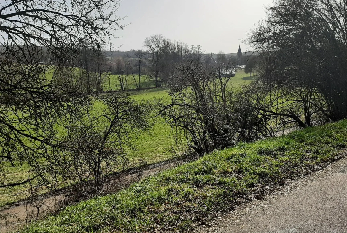 Terrain de 1161 m² à vendre à Oncourt en pleine campagne avec vue dégagée 