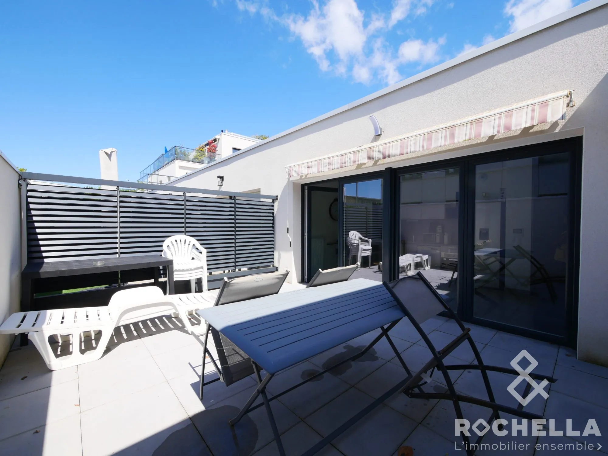 Appartement T2 avec terrasse à La Rochelle, résidence récente et sécurisée 