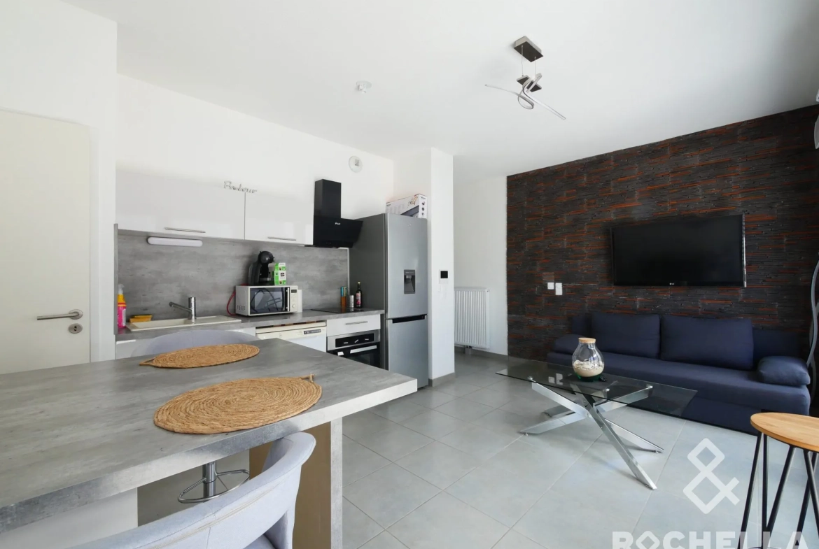 Appartement T2 avec terrasse à La Rochelle, résidence récente et sécurisée 