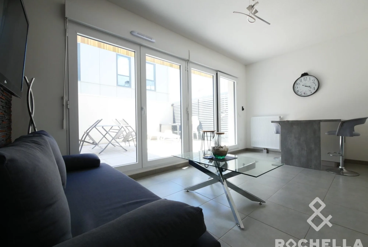 Appartement T2 avec terrasse à La Rochelle, résidence récente et sécurisée 