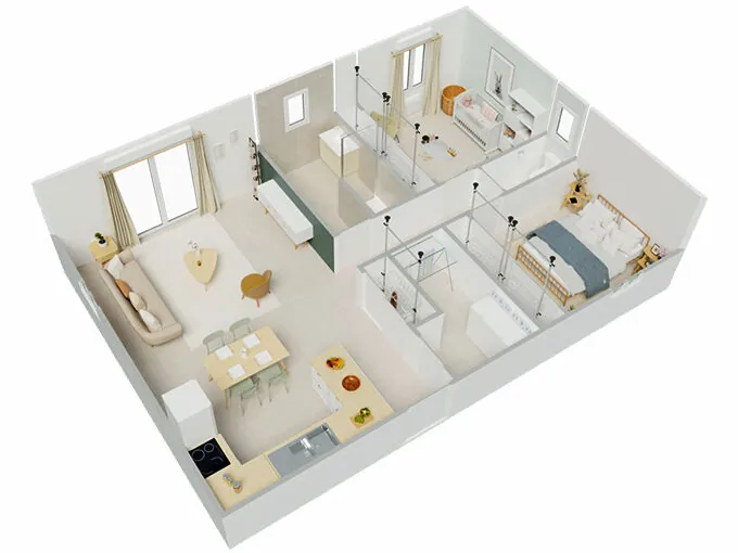 Maison neuve 2 chambres de 66 m² à Grignols dans le Sud-Ouest 