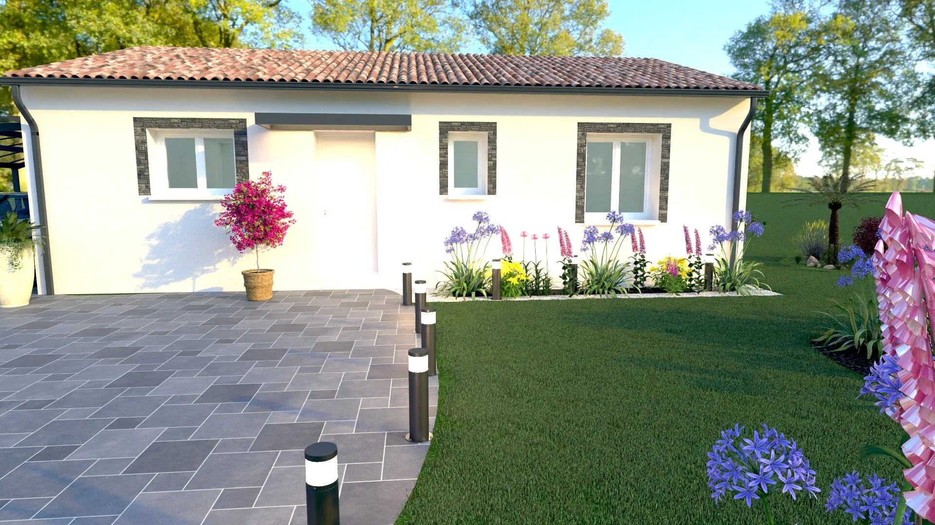 Maison neuve 2 chambres de 66 m² à Grignols dans le Sud-Ouest 