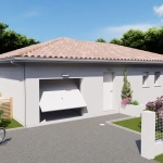 Construction maison moderne sur terrain à Campagne - 87m², 3 chambres