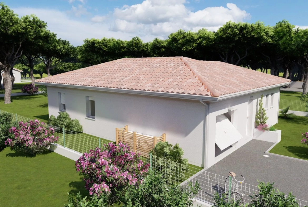 Construction maison moderne sur terrain à Campagne - 87m², 3 chambres 
