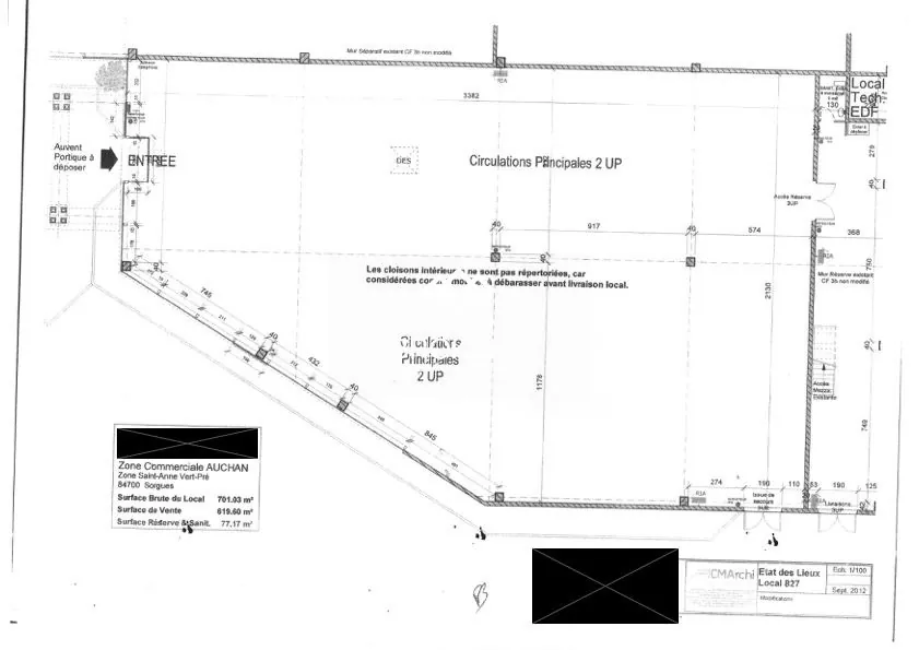 Fonds de commerce à vendre au Pontet - Local de 780 m² avec vitrine et excellente visibilité 