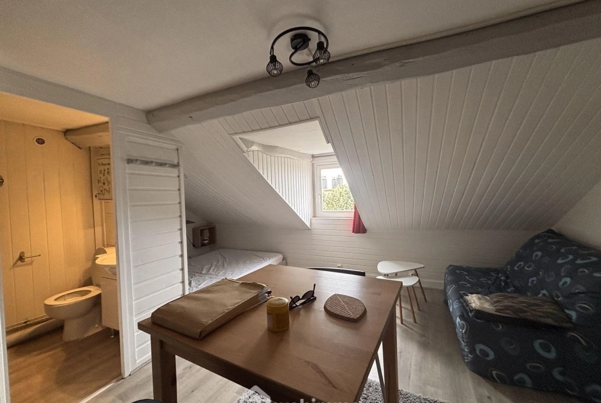 Lot de 2 studios meublés à vendre à Rouen Rive Droite, proximité gare 