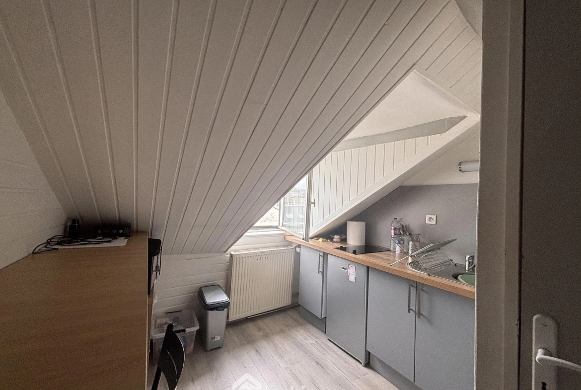 Lot de 2 studios meublés à vendre à Rouen Rive Droite, proximité gare 