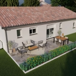 Maison moderne de 95 m² à Flaugeac avec terrain et cellier