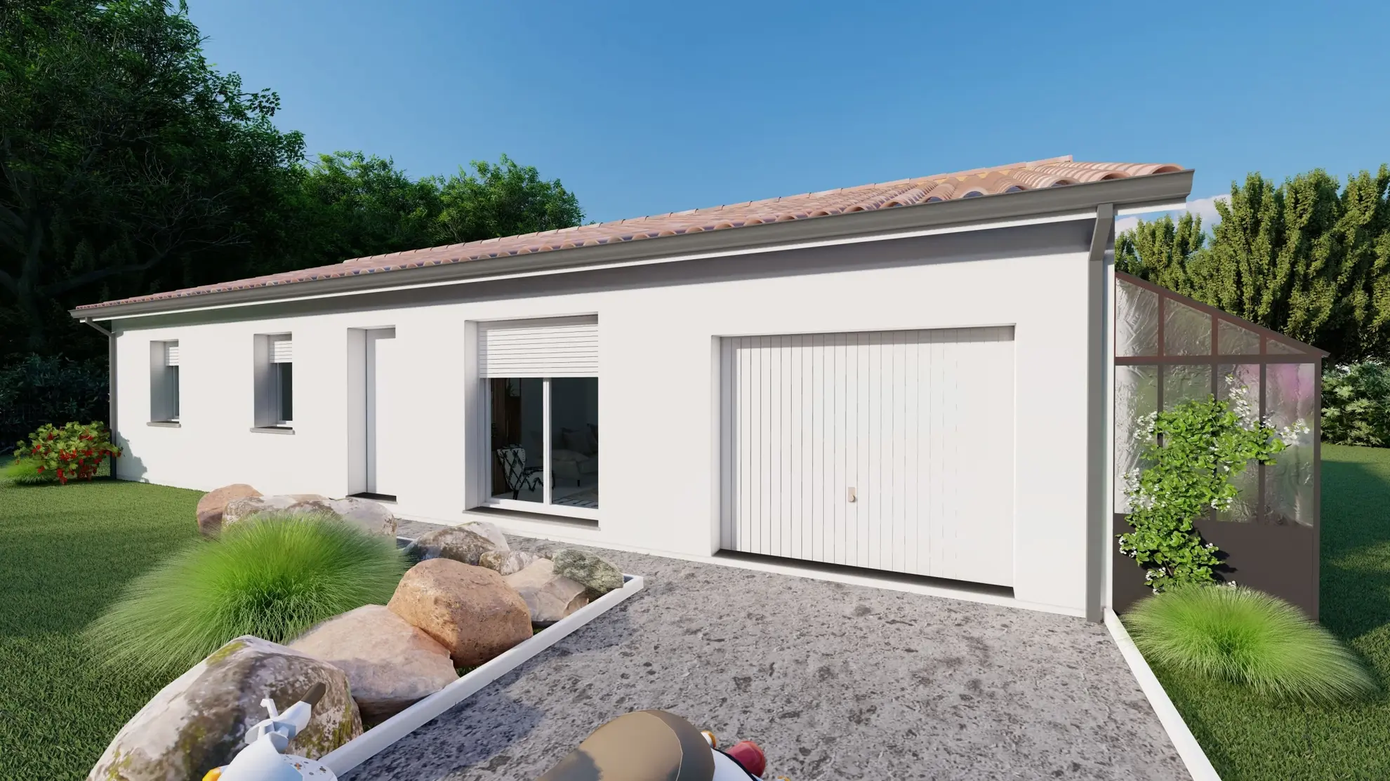 Maison moderne de 95 m² à Flaugeac avec terrain et cellier 