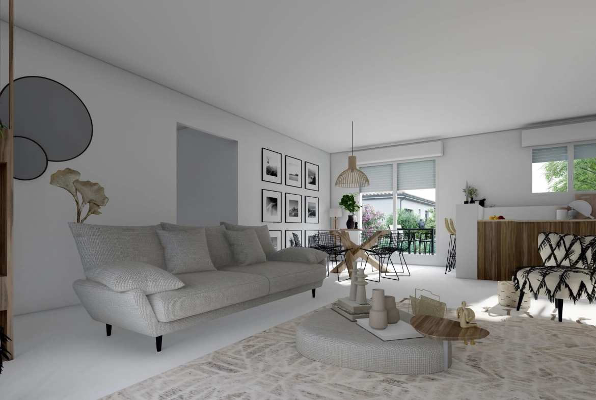 Maison moderne de 95 m² à Flaugeac avec terrain et cellier 