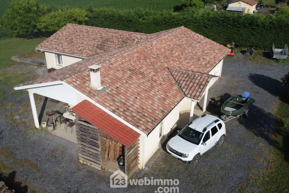 Maison de plain-pied avec vue Pyrénées à Sault-de-Navailles — 118m² 