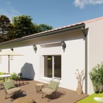 Maison neuve à Lalinde, modèle LIMA avec 3 chambres sur terrain de 950 m²