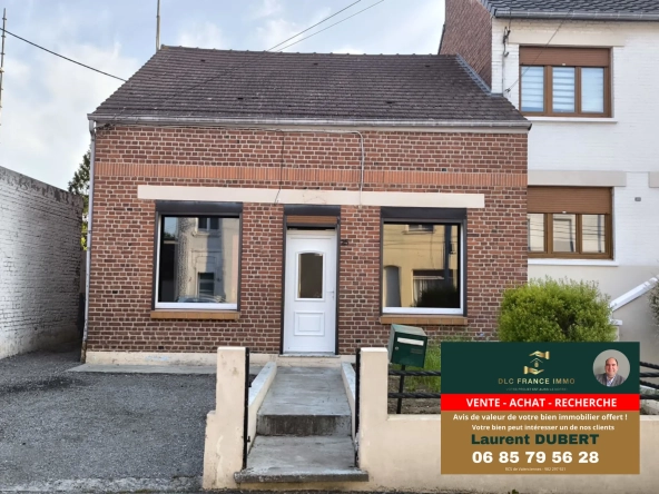 Maison de plain-pied à vendre à Aulnoye-Aymeries avec grand terrain