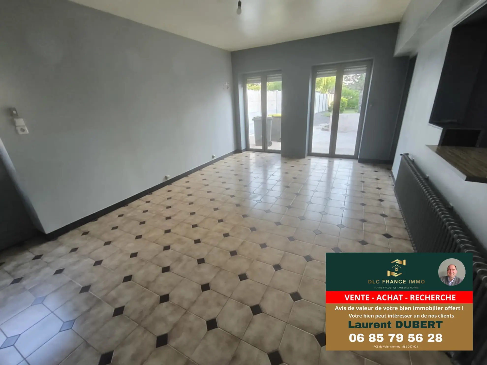 Maison de plain-pied à vendre à Aulnoye-Aymeries avec grand terrain 