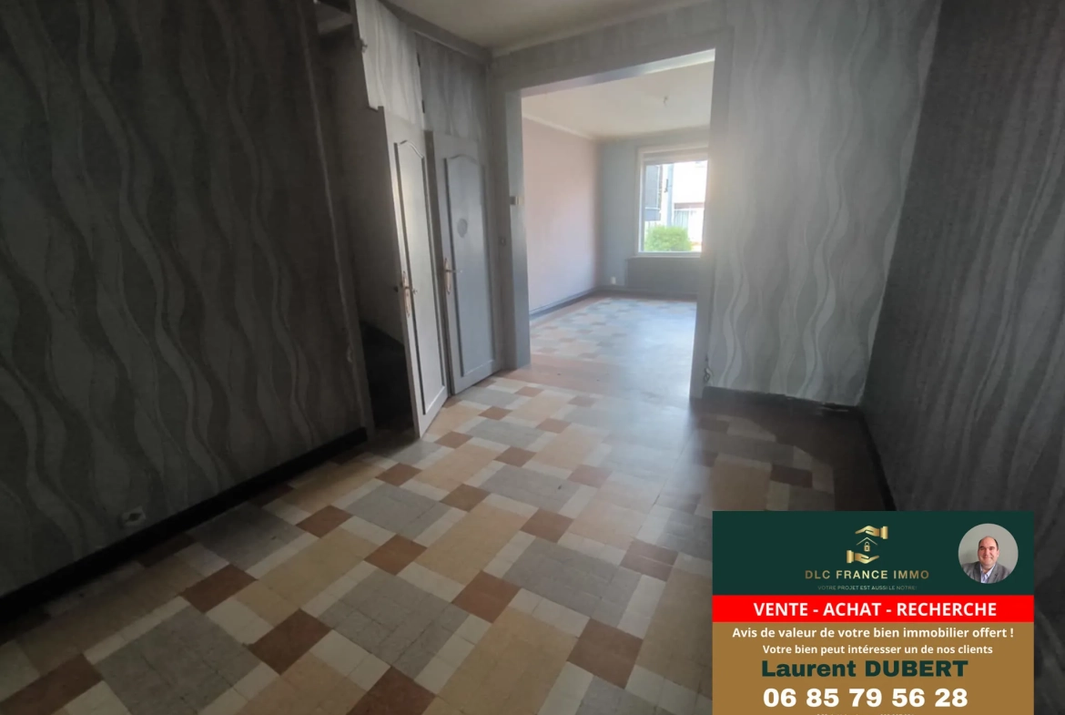 Maison de plain-pied à vendre à Aulnoye-Aymeries avec grand terrain 