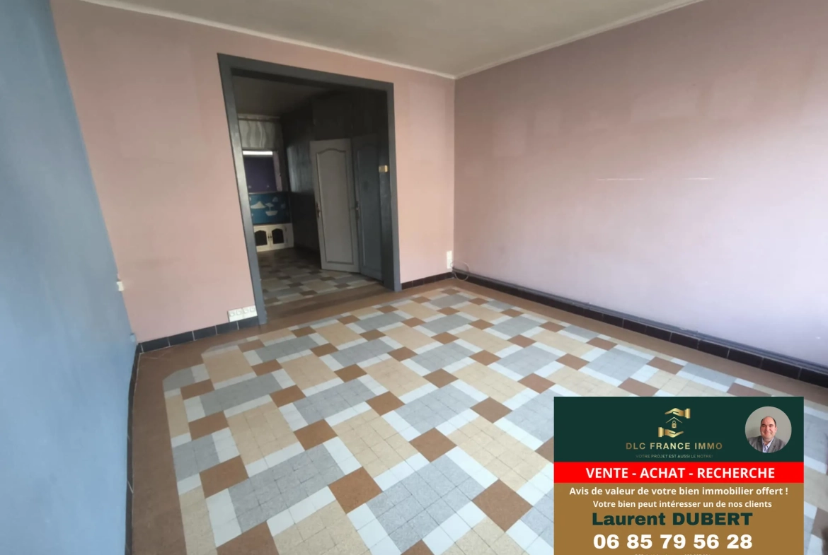 Maison de plain-pied à vendre à Aulnoye-Aymeries avec grand terrain 