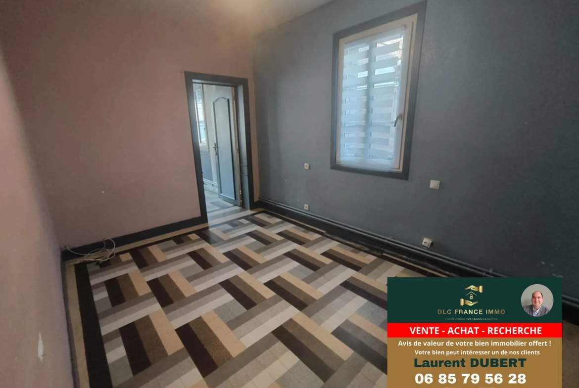 Maison de plain-pied à vendre à Aulnoye-Aymeries avec grand terrain 