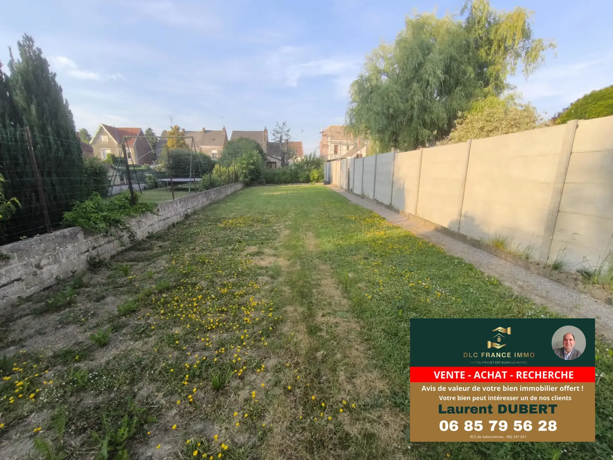 Maison de plain-pied à vendre à Aulnoye-Aymeries avec grand terrain 