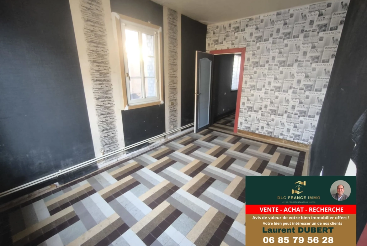 Maison de plain-pied à vendre à Aulnoye-Aymeries avec grand terrain 