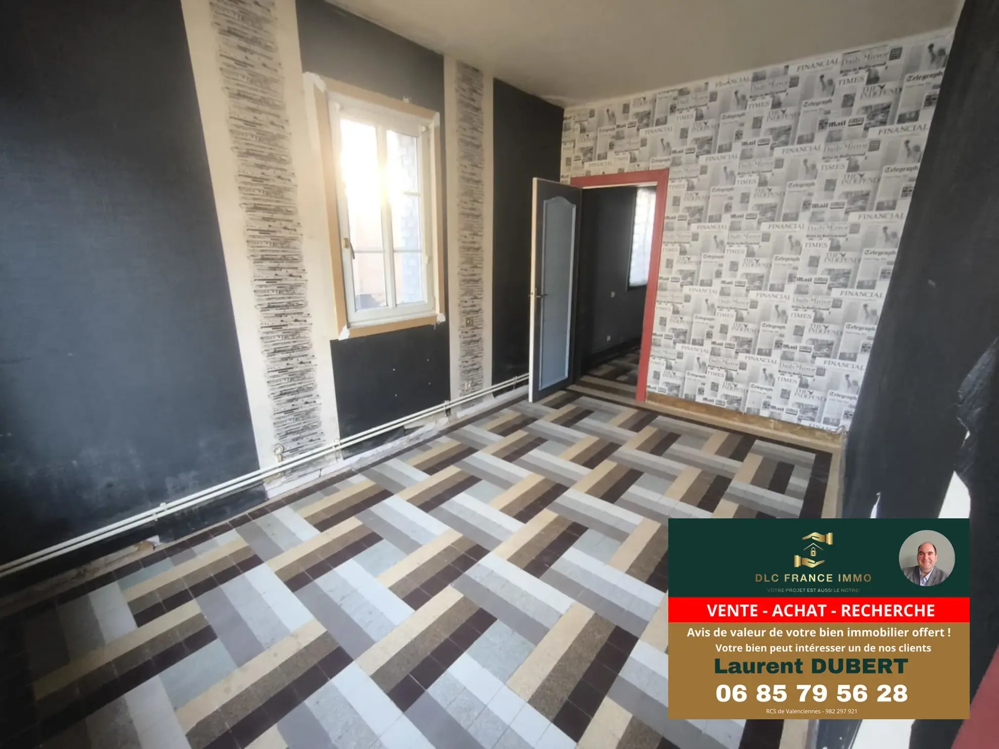 Maison de plain-pied à vendre à Aulnoye-Aymeries avec grand terrain 
