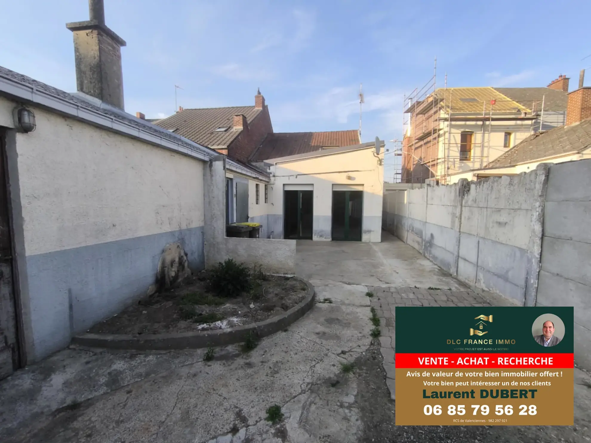 Maison de plain-pied à vendre à Aulnoye-Aymeries avec grand terrain 