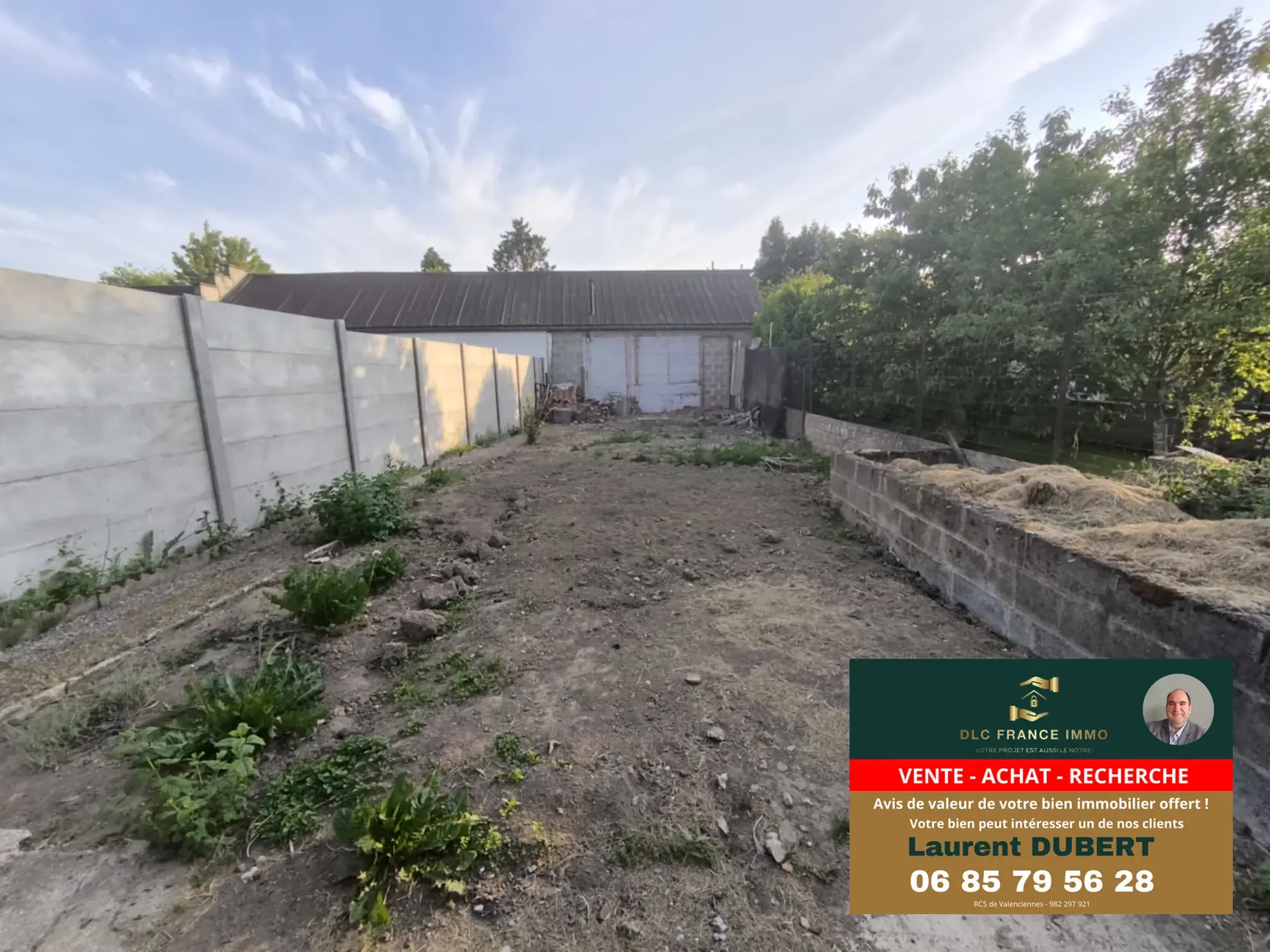 Maison de plain-pied à vendre à Aulnoye-Aymeries avec grand terrain 