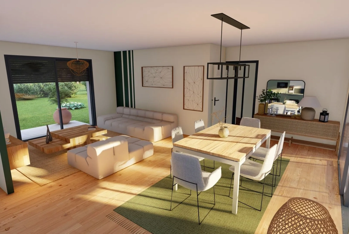 Maison neuve 3 chambres avec terrasse à Miramont Sensacq 