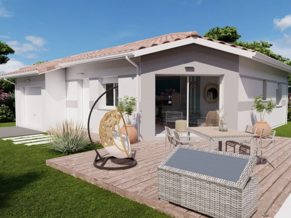 Maison neuve 3 pièces avec garage à Castets - Confort et personnalisation