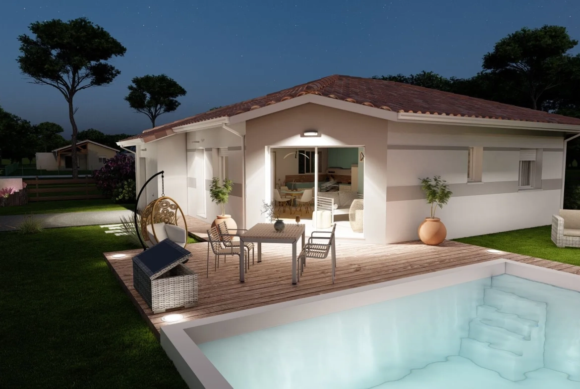 Maison neuve 3 pièces avec garage à Castets - Confort et personnalisation 