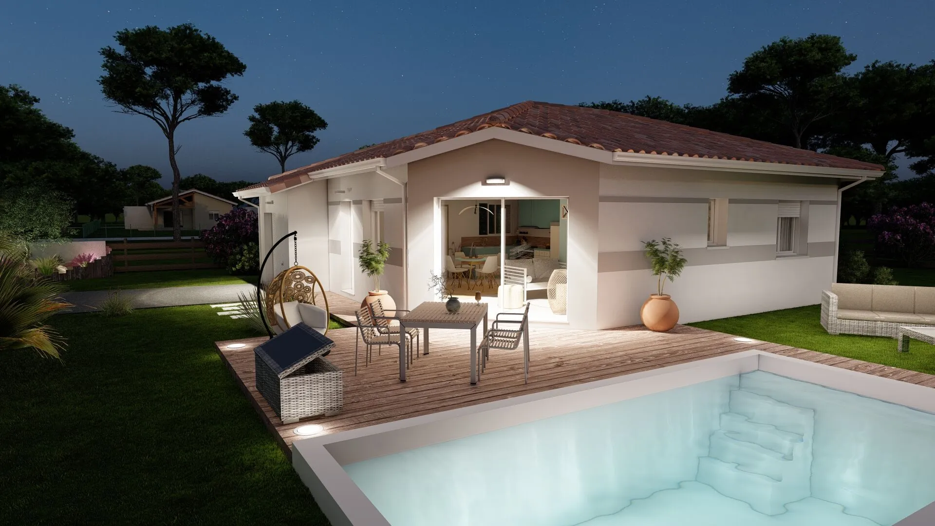 Maison neuve 3 pièces avec garage à Castets - Confort et personnalisation 