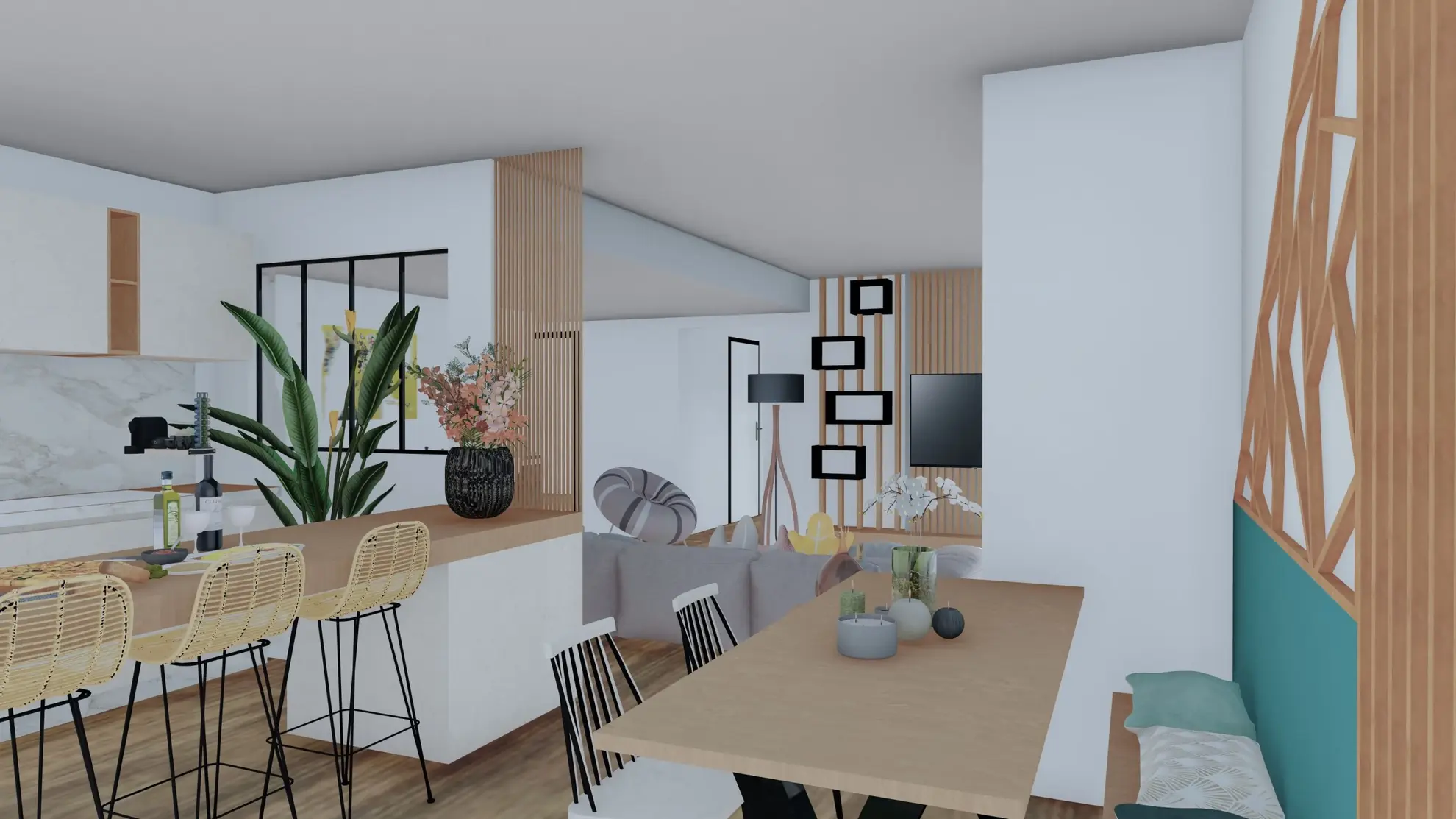Maison neuve 3 chambres avec grande pièce de vie et terrasse à Uzeste près de Bazas 