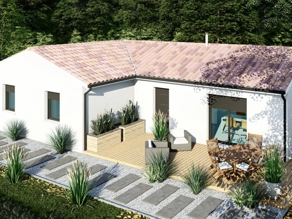 Maison neuve 4 chambres avec terrasse à Rilhac-Rancon à partir de 194 920 €