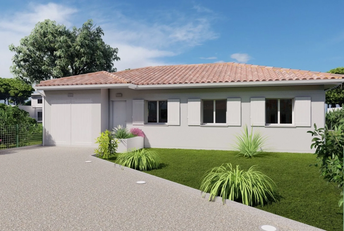 Maison neuve 3 chambres avec garage à Narrosse près de Dax 