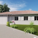 Maison neuve 3 chambres avec garage à Narrosse près de Dax