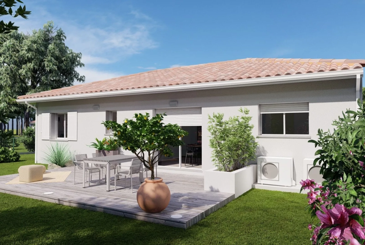 Maison neuve 3 chambres avec garage à Narrosse près de Dax 