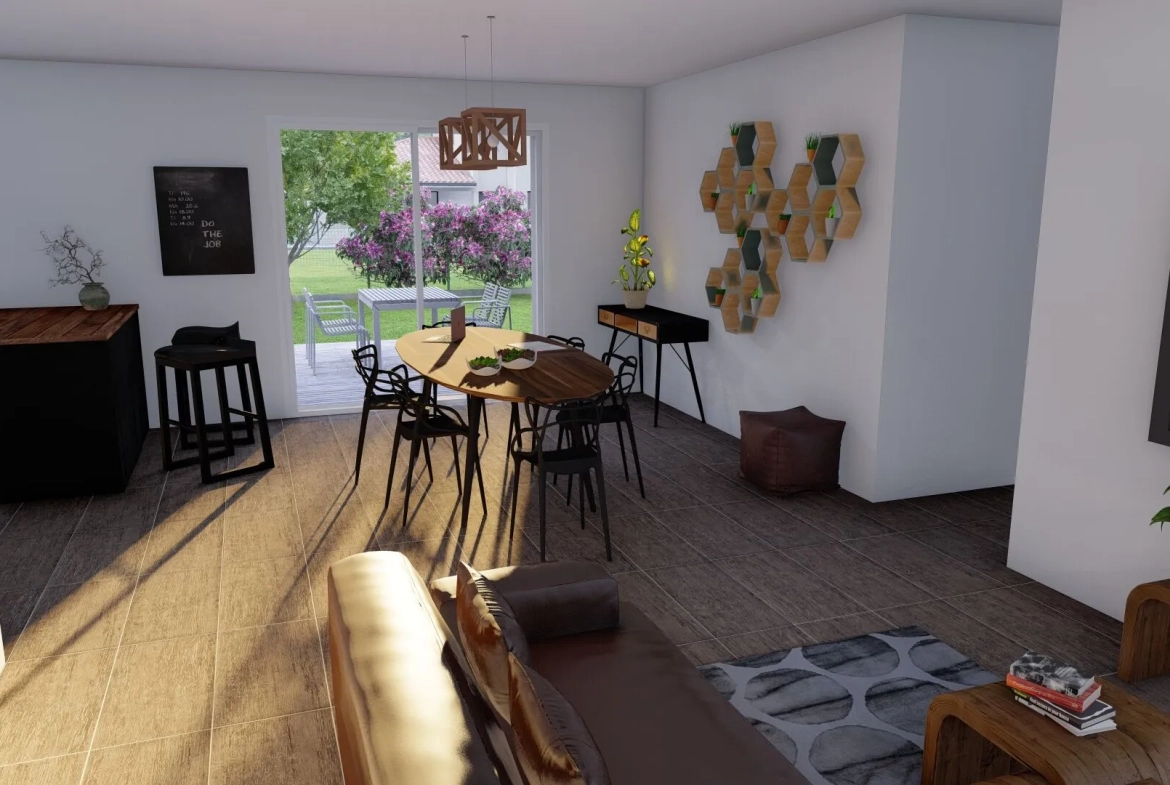 Maison neuve 3 chambres avec garage à Narrosse près de Dax 