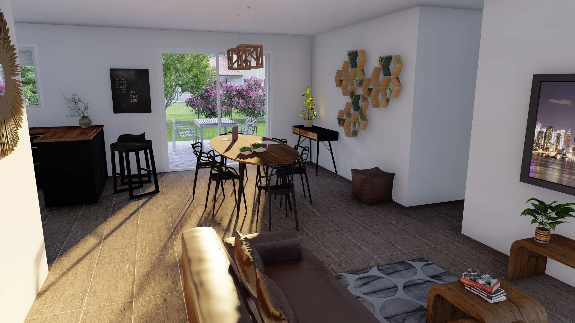 Maison neuve 3 chambres avec garage à Narrosse près de Dax 