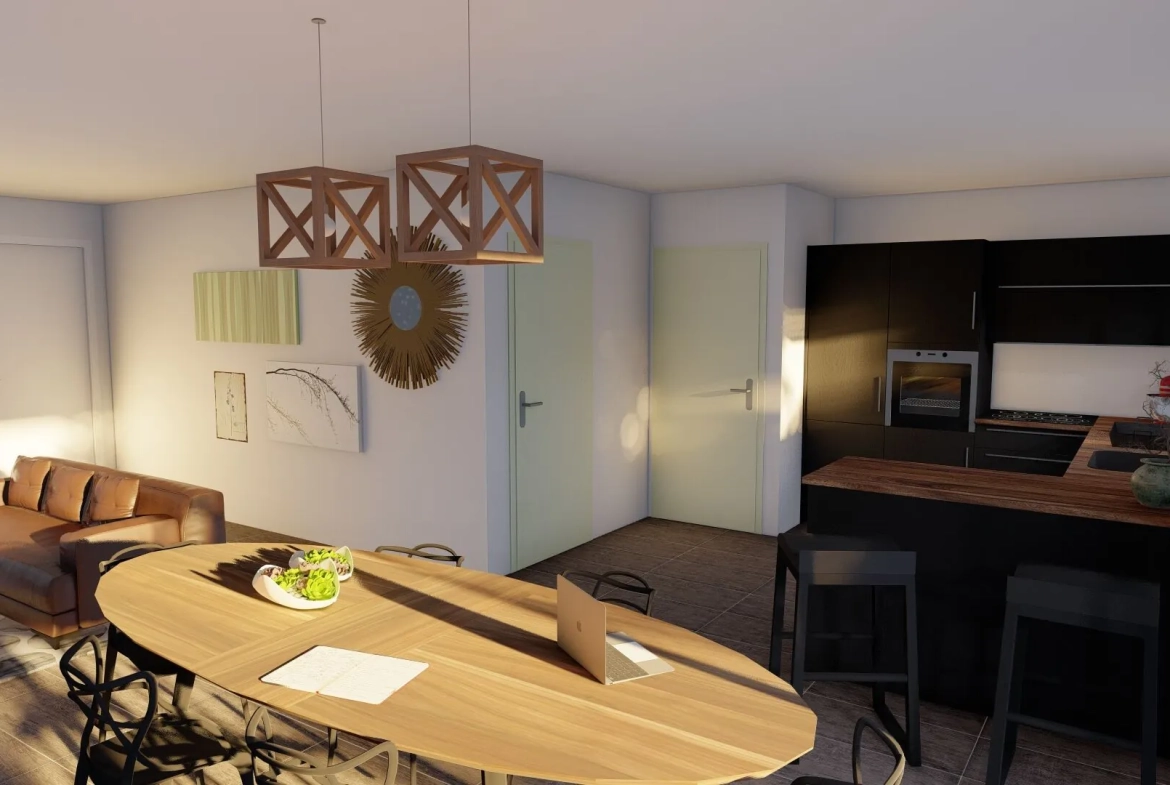 Maison neuve 3 chambres avec garage à Narrosse près de Dax 