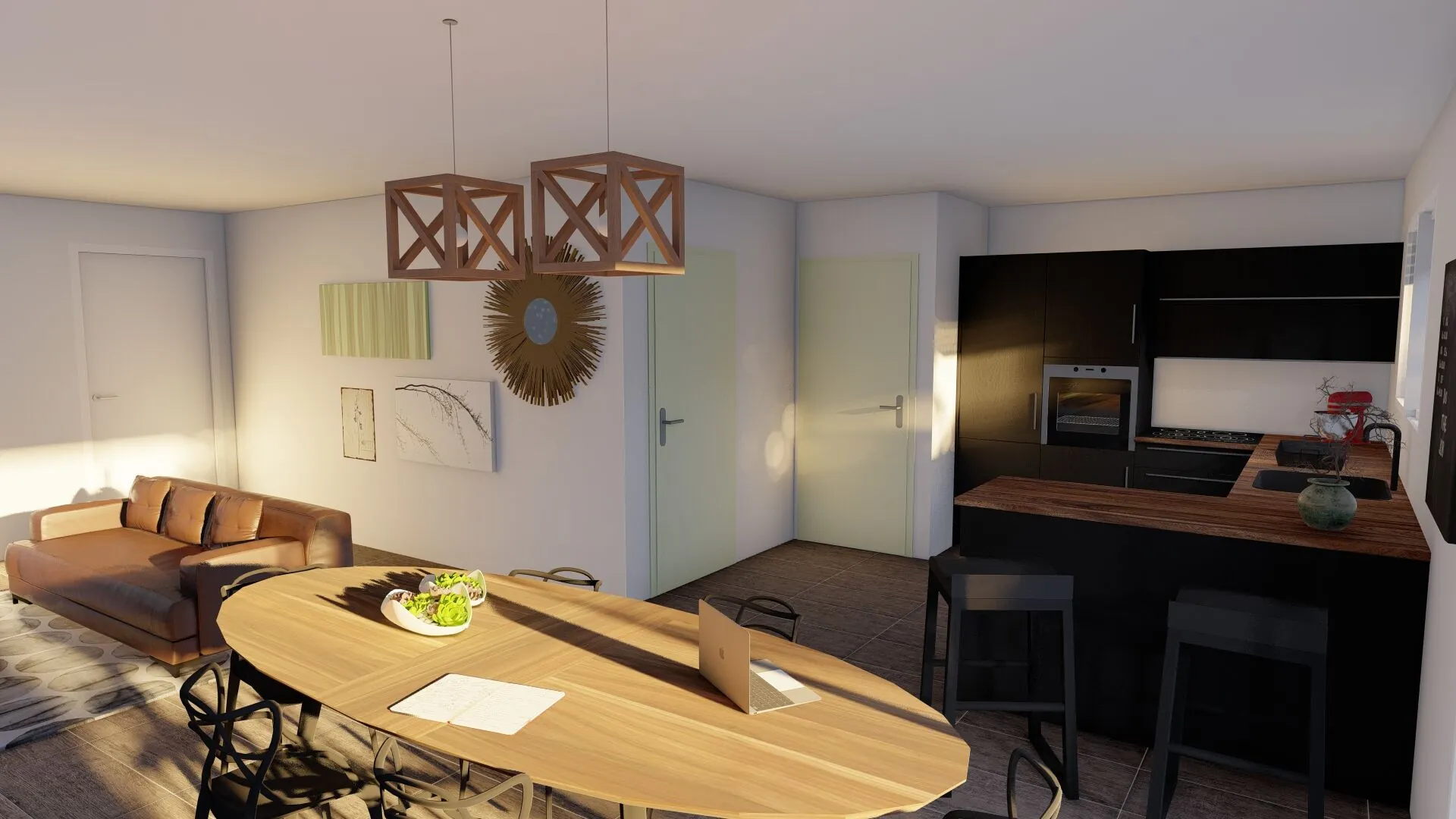 Maison neuve 3 chambres avec garage à Narrosse près de Dax 