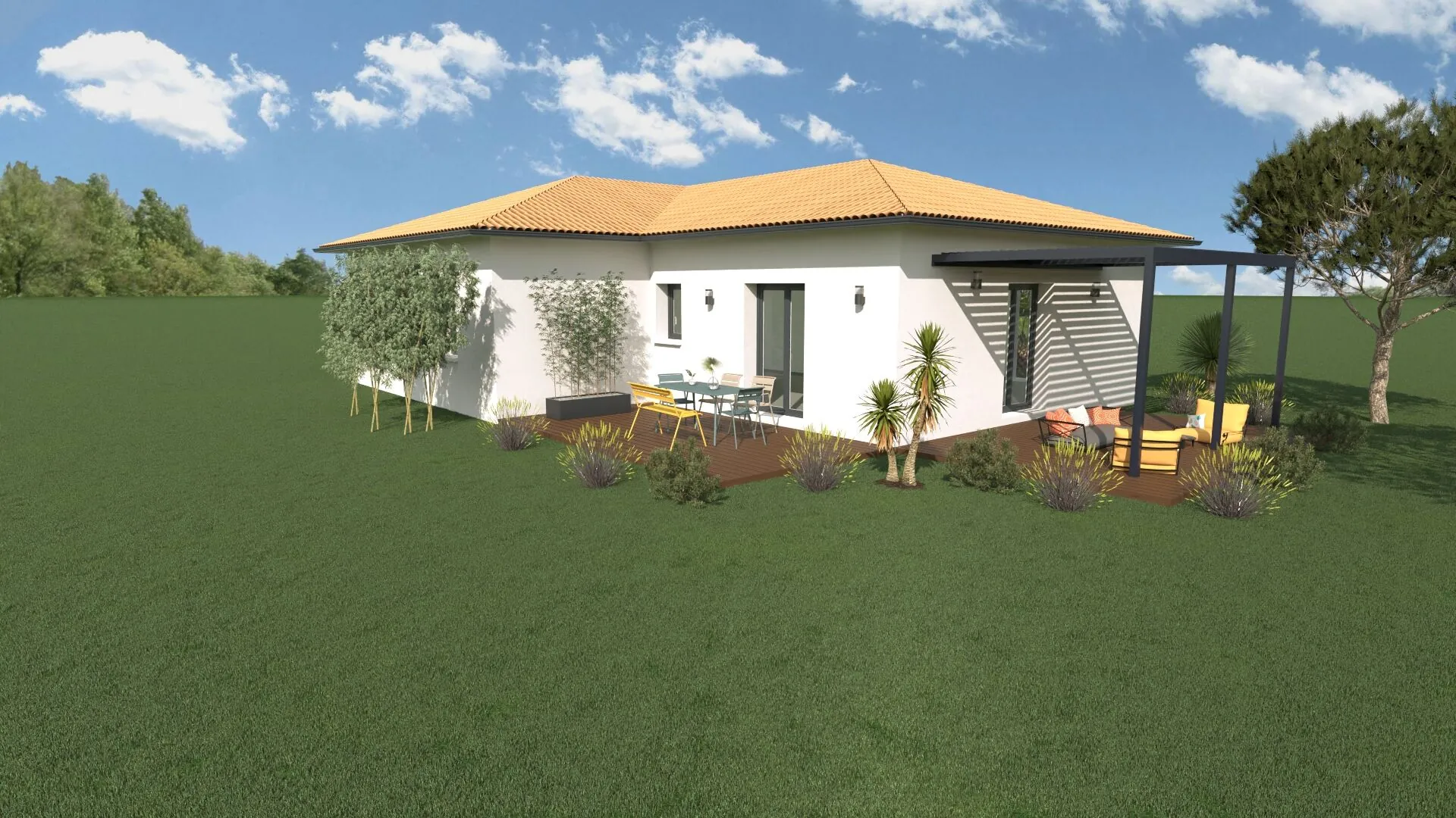 Maison neuve 3 chambres avec terrasse à Mées, proche Dax 