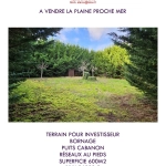 Terrain à vendre proche de la mer avec cabanon et puits à La Plaine-sur-Mer